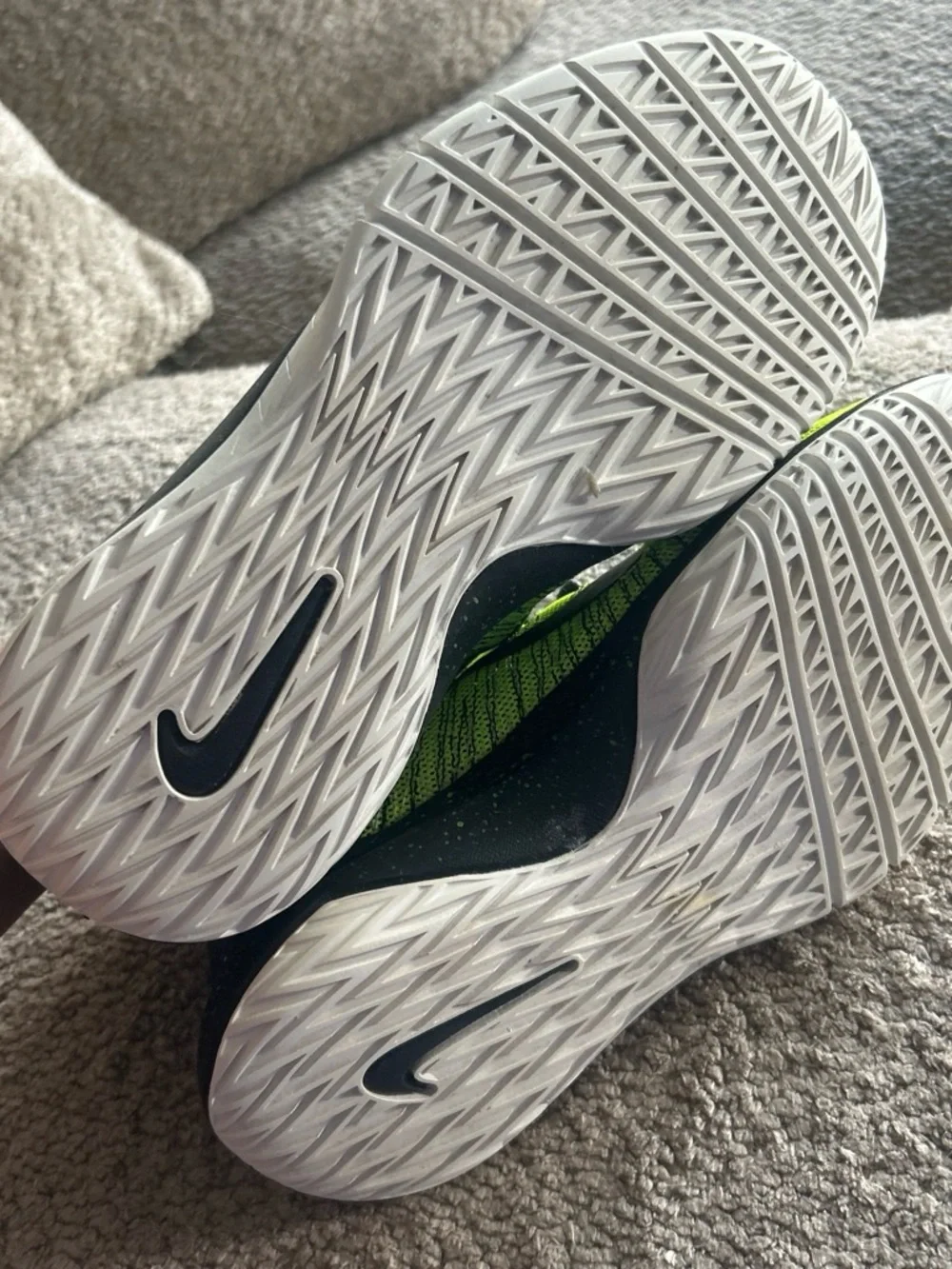 Nike Kids Flyknit Sneakers - Neon Yellow/Black